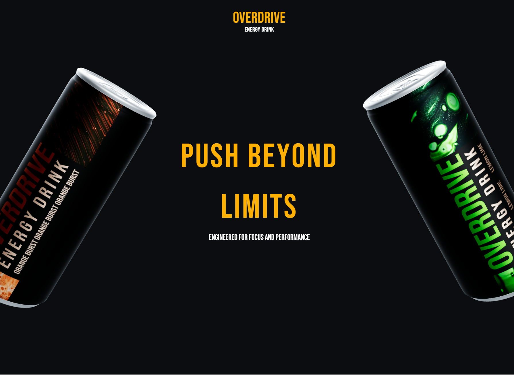 Overdrive Energy landing page